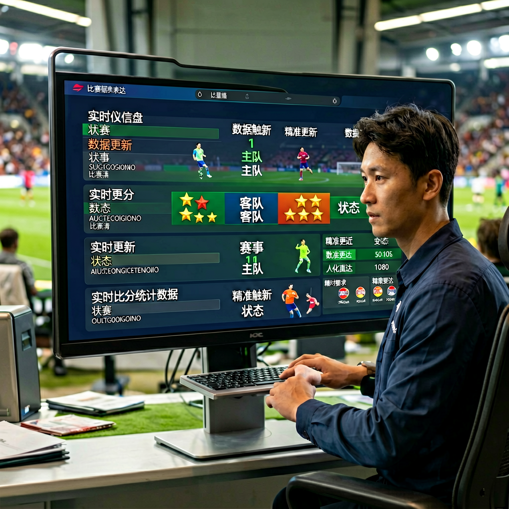 Vsport体育实时比分与数据仪表盘界面，展示比赛统计信息